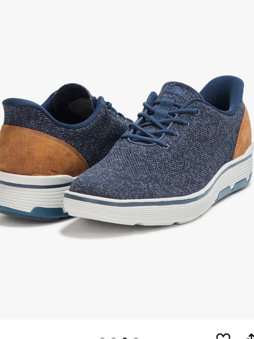 SKECHERS Mark Nason mens 10.5 Casual Cell Robins Navy Knit Oxford SNEAKERS SHOE